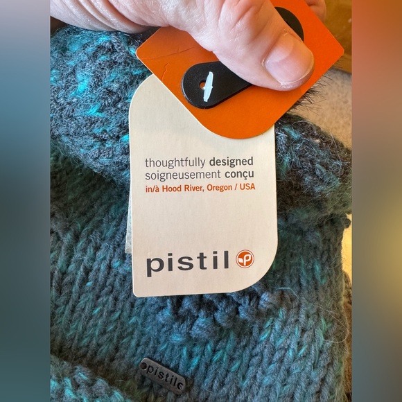 NWT Pistil Winter Hat Teal Blue with Pom Pom - Picture 4 of 8